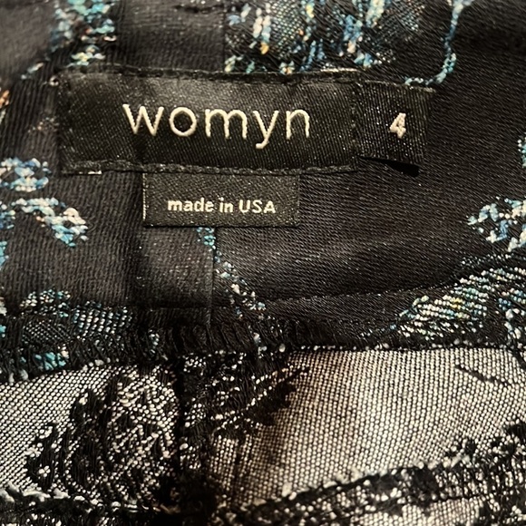 Womyn Wink Pant Paisley Print Denim Blue Jeans Size 4 - Picture 2 of 4